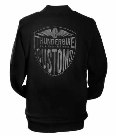 Thunderbike Clothing Thunderbike Zip Sweatshirt New Custom, black  - 19-40-1011V