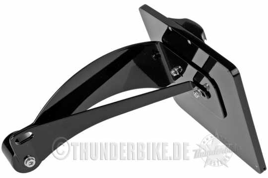 Thunderbike Side Mount Licence Plate Bracket long black - 28-76-052