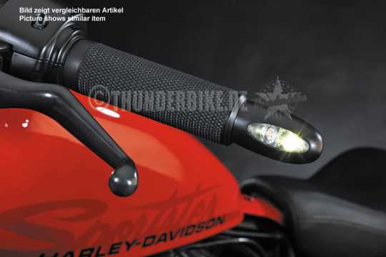 Thunderbike Toppers for Handlebar Turnsignals Base Rubber black - 31-99-210