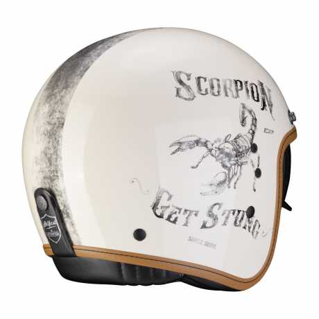 Scorpion Helmets Scorpion Belfast Helm Pique creme & schwarz  - 81-271-283V