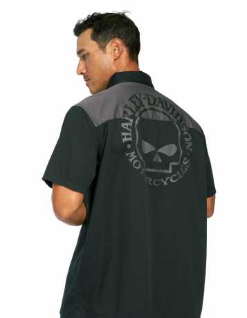 H-D Motorclothes Harley-Davidson Kurzarmhemd Willie G Skull Shirt schwarz  - 96395-22VM