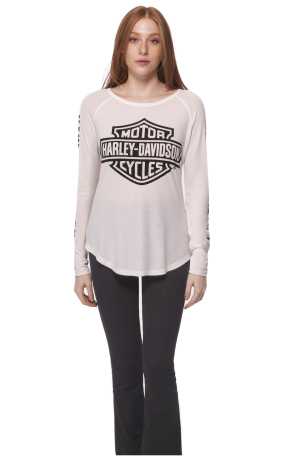 H-D Motorclothes Harley-Davidson women´s Longsleeve Authentic Bar & Shield off-white  - 99112-22VW