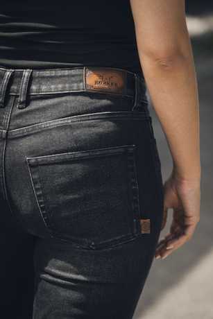 Rokker Rokkertech Damen Jeans Mid Straight schwarz  - ROK-2421V