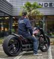 Harley-Davidson Longsleeve Textural navy blau  - 3001781-DPNY