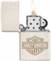 Zippo Harley-Davidson Lighter White Rustic  - 60.005.803