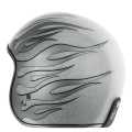 Torc T-50 3/4 Open Face Helmet Blaze silver  - 92-3776V
