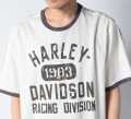 Harley-Davidson T-Shirt Racing Ringer off-white  - 96543-23VM