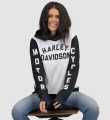 Harley-Davidson women´s Hoodie black/white  - 96596-22VW