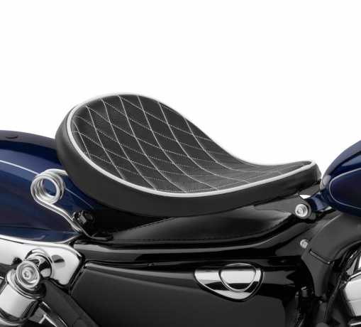 Harley-Davidson H-D Solo Spring Saddle 10.5" Black Diamond  - 52000276