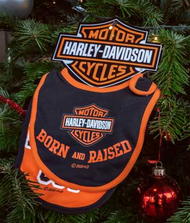 H-D Motorclothes Harley-Davidson Baby Boy's Bibs Harley Guy/Born and Raised  - 7059507