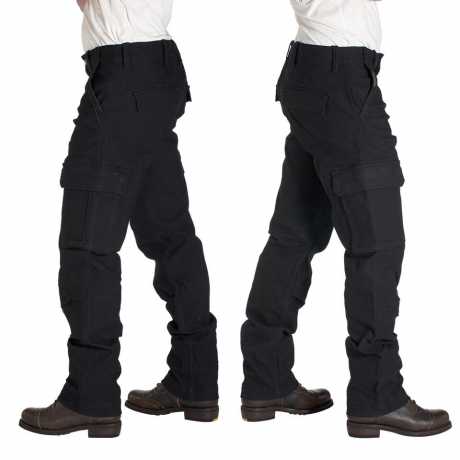 Rokker Black Jack Cargo Pants in Loose Fit at Thunderbike Shop