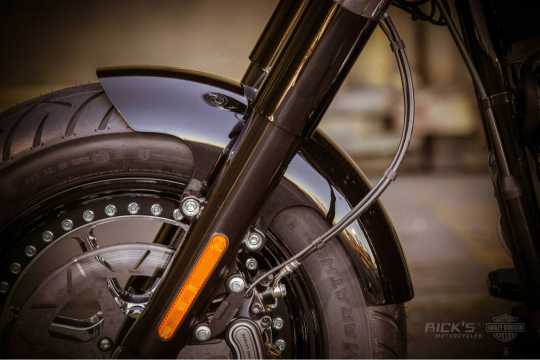 Ricks Motorcycles Rick´s Front Fender 16" Steel Design A kurz roh  - 90-1695