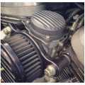 Motone Finned/Ripple CV Carburetor Top Cover black  - 575409