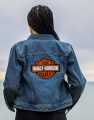 Harley-Davidson Damen Jeansjacke Bar & Shield blau  - 98405-21VW