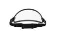 MP Fullface Helmet Visor with Strap leather black / clear  - MPVS12BKCL