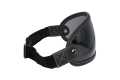 MP Fullface Helmet Visor with Strap leather black / smoke  - MPVS12BKSM