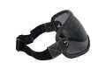 MP Scrambler Helmet Visor with Strap leather black / smoke  - MPVS13BKSM
