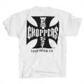 West Coast Choppers Cross T-Shirt, weiß M - 987114