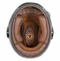 Torc Helmets Torc T-1 Retro Iso Bars Full Face Helmet gloss white ECE  - 91-6152V