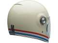 Bullitt Retro Full Face Helmet Stripes white/red/blue  - 92-2518V