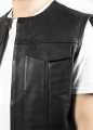 John Doe MC Outlaw Leather Vest black S - JDW3002-S