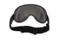MP Open Face Helmet Visor with Strap, Leather black / chrome  - MPVS10BKCR