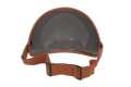 MP Bubble Helmet Visor with Strap leather brown / chrome  - MPVS11BRCR