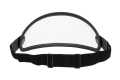 MP Fullface Helmet Visor with Strap & Rivets, leather black / clear  - MPVS12BKCL/R