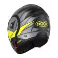Roof RO9 Boxxer Hawk Helm schwarz matt/gelb/grau  - 969973V