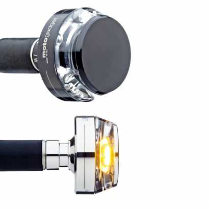4x Miniblinker LED Microblinker Blinker Motorrad Schwarz Universal  Wasserdicht