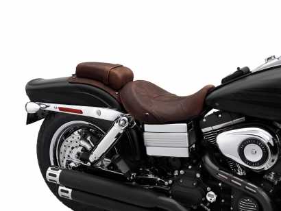 DYNAFIT Brown Large Solo Seat Fit For Harley Sportster 04-06 10-up Dyna 06-17 FLS 08-17 