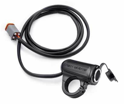 Lenker-Steckdose USB für Harley-Davidson Dyna Street Bob 12-17 chrom 