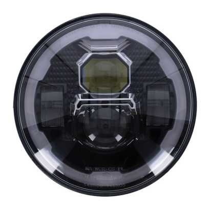 Full LED-Scheinwerferoptik, schwarz, für Motorrad mit