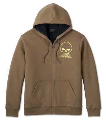 96185-24VM Harley-Davidson Sweatshirt Willie G Skull Grey at Thunderbike  Shop