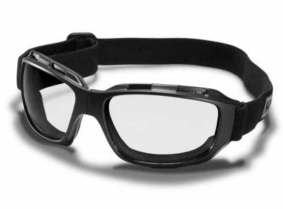 evomosa Motorradbrille PU Leder Sonnenbrillen Sportbrille Retro Radbrille für ATV Bike Motocross Brille Schutzbrille Schwarze B 
