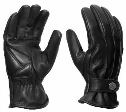 John Doe Shaft XTM Leather Motorcycle Gloves Black 