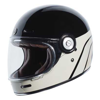,1 Pack TORC Unisex-adult full-face-helmet-style T15 Motorcycle Helmet With Graphic Gloss Black Captain Shadow,Small