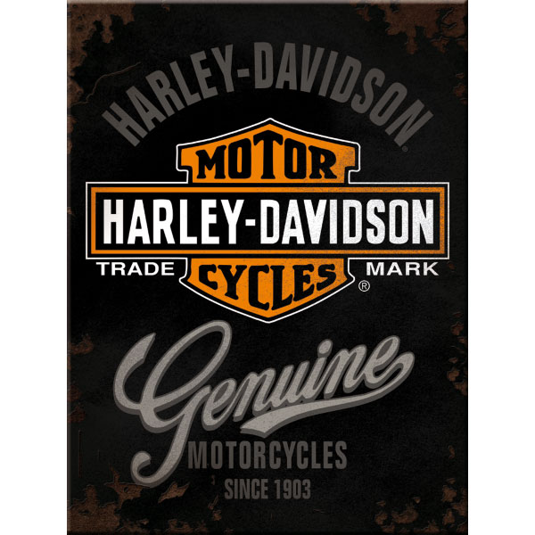Neu Magnet 14225 8 X 6 cm Harley Davidson Genuine 