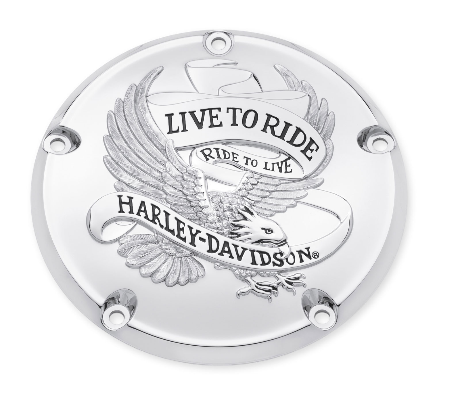 25372 02a Derby Cover Live To Ride Chrome At Thunderbike Shop 