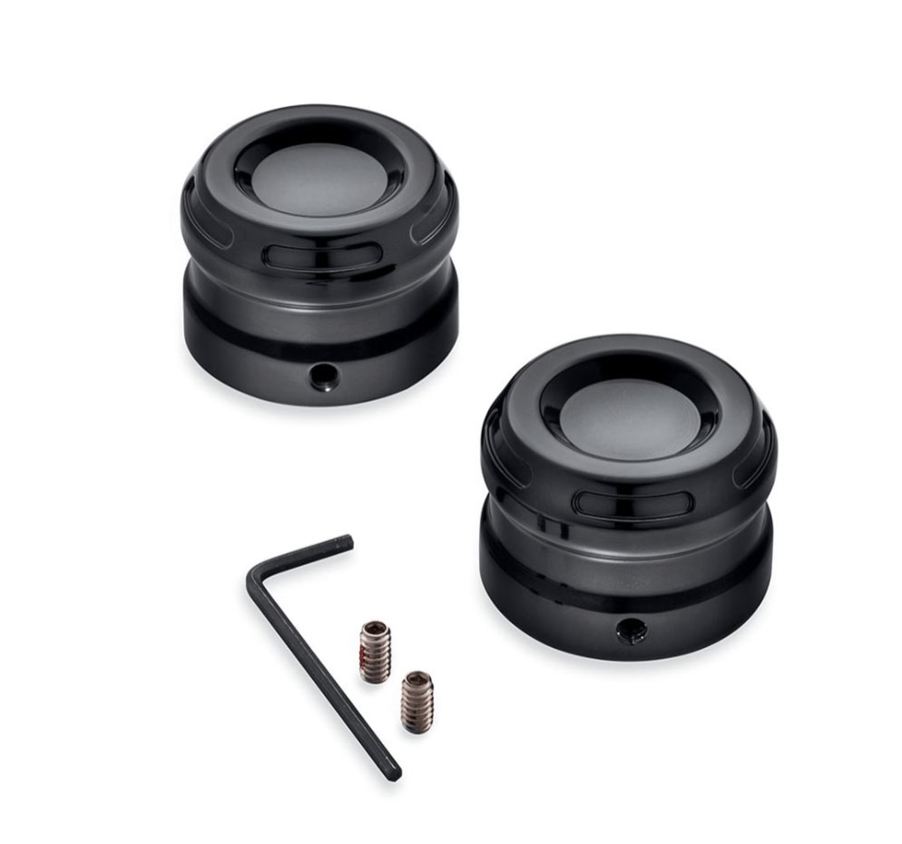 5 Colors Front Axle Nut Cap Covers Distinctive Crown Styling CNC Aluminum Alloy for Motorbike Modification Aramox Front Axle Nut Covers Caps Kit Black