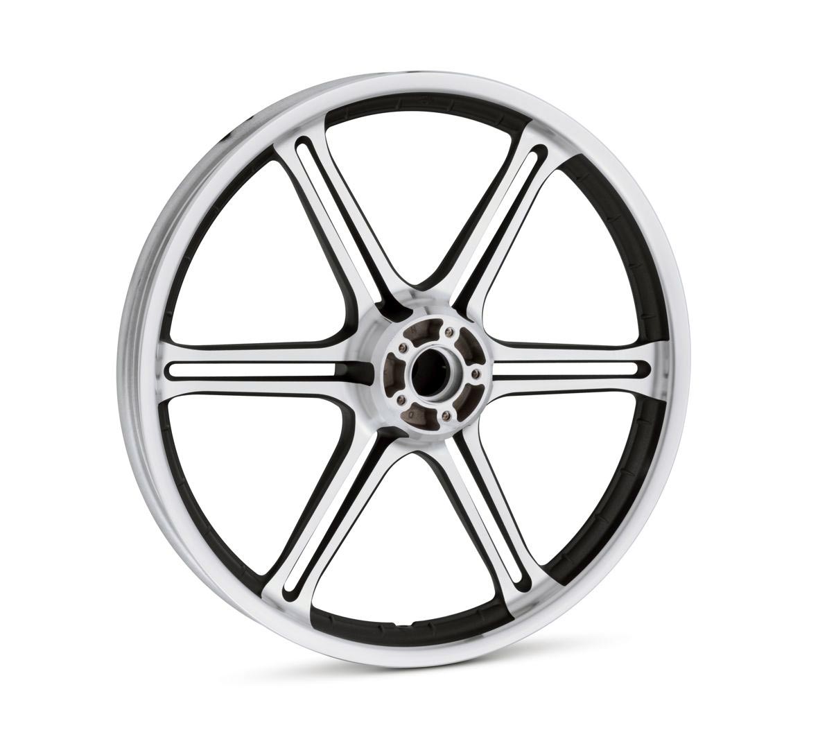 44056-07 Slotted 6-Spoke Wheel 21" Front Textured Black at ...