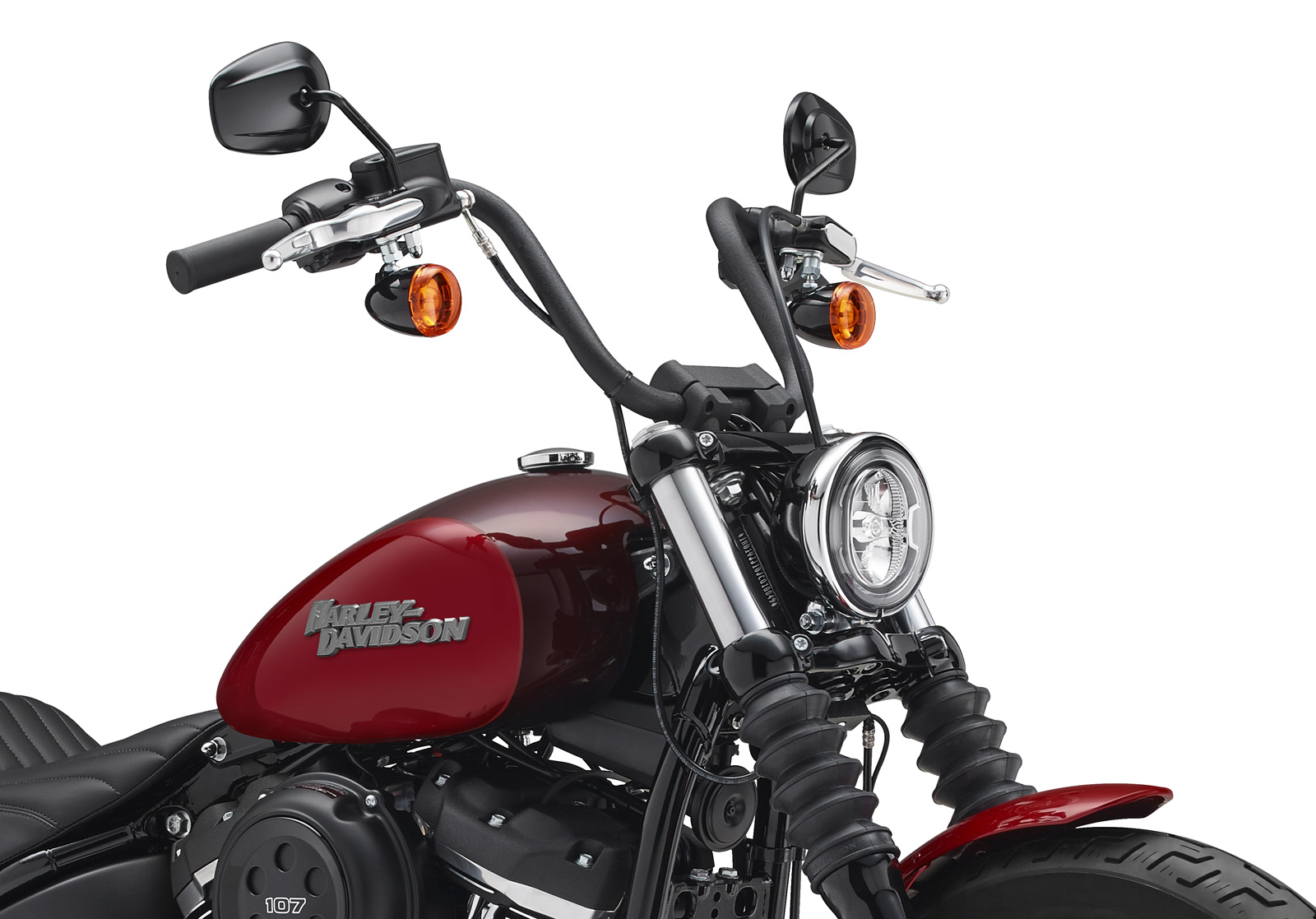 55800659 Harley Davidson Original Handlebar Black For Fxbb 18 Later At Thunderbike Shop