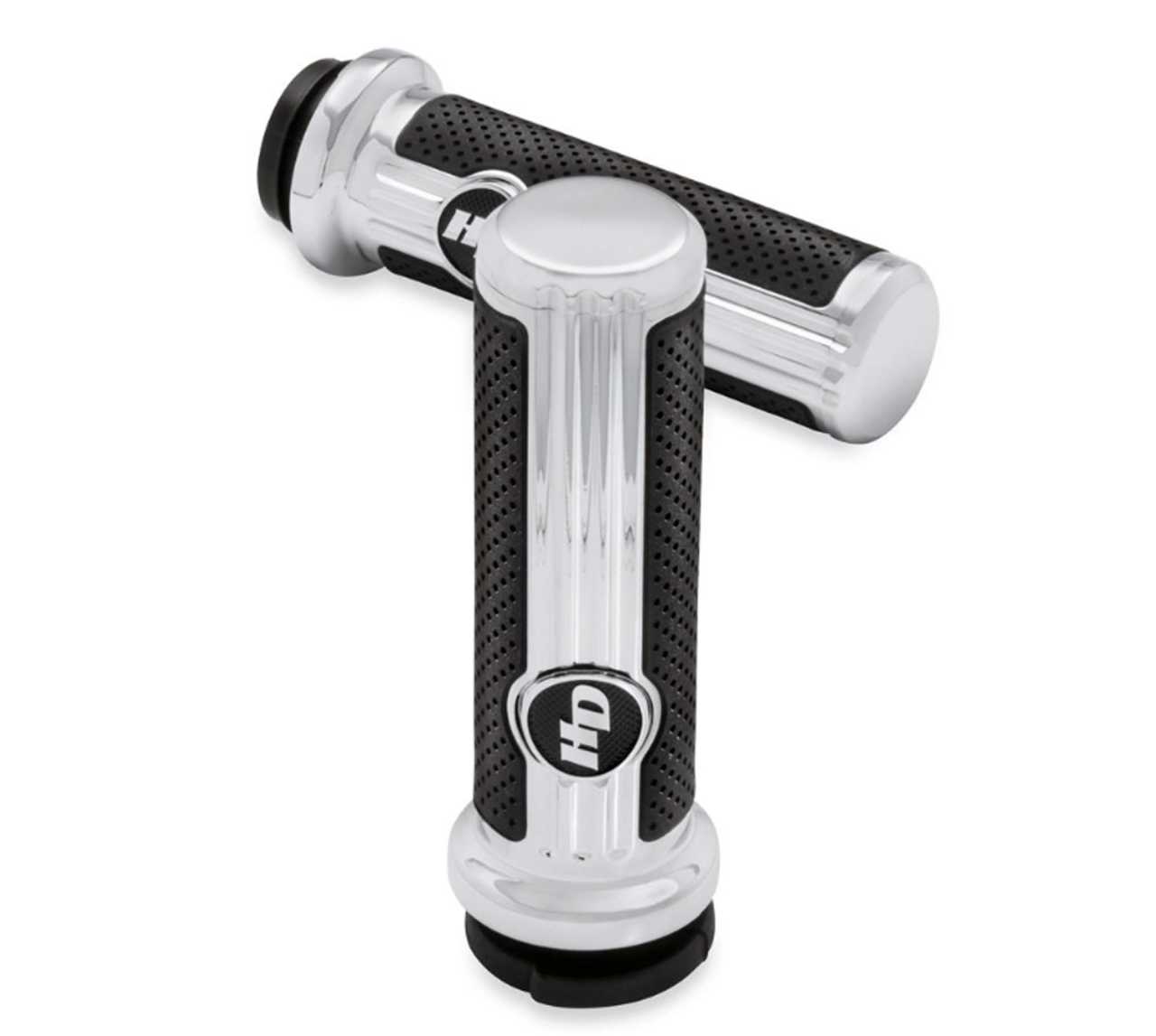 56100158 H D Hand Grips Defiance Chrome For Throttle By Wire