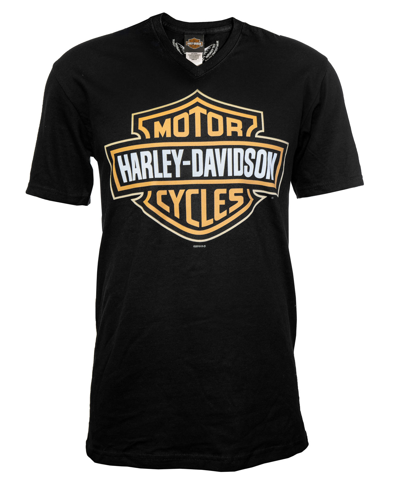 Harley Davidson T Shirt V Neck Bar Shield Schwarz Im Thunderbike Shop