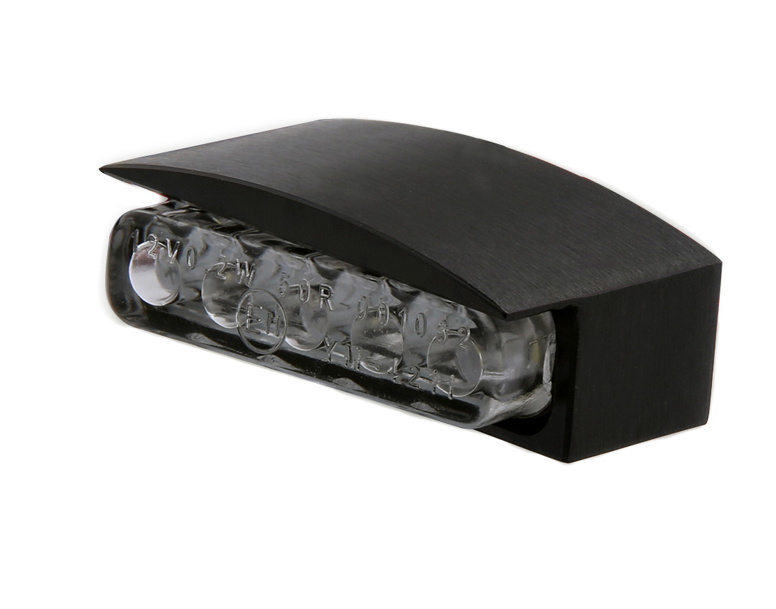 Kennzeichenbeleuchtung Alu schwarz B 42 x H 15 x T 22 mm M5 E-geprüft LED 
