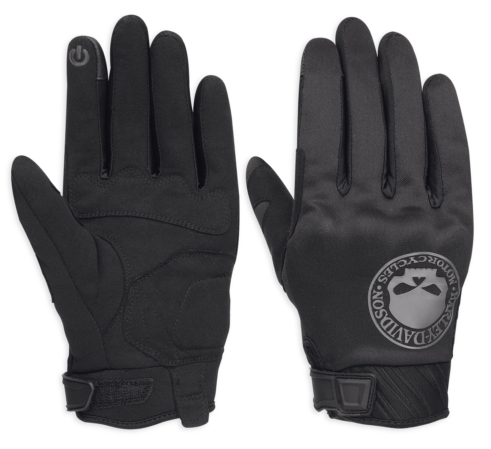 98364 17em Harley Davidson Skull Soft Shell Gloves Ec At Thunderbike Shop