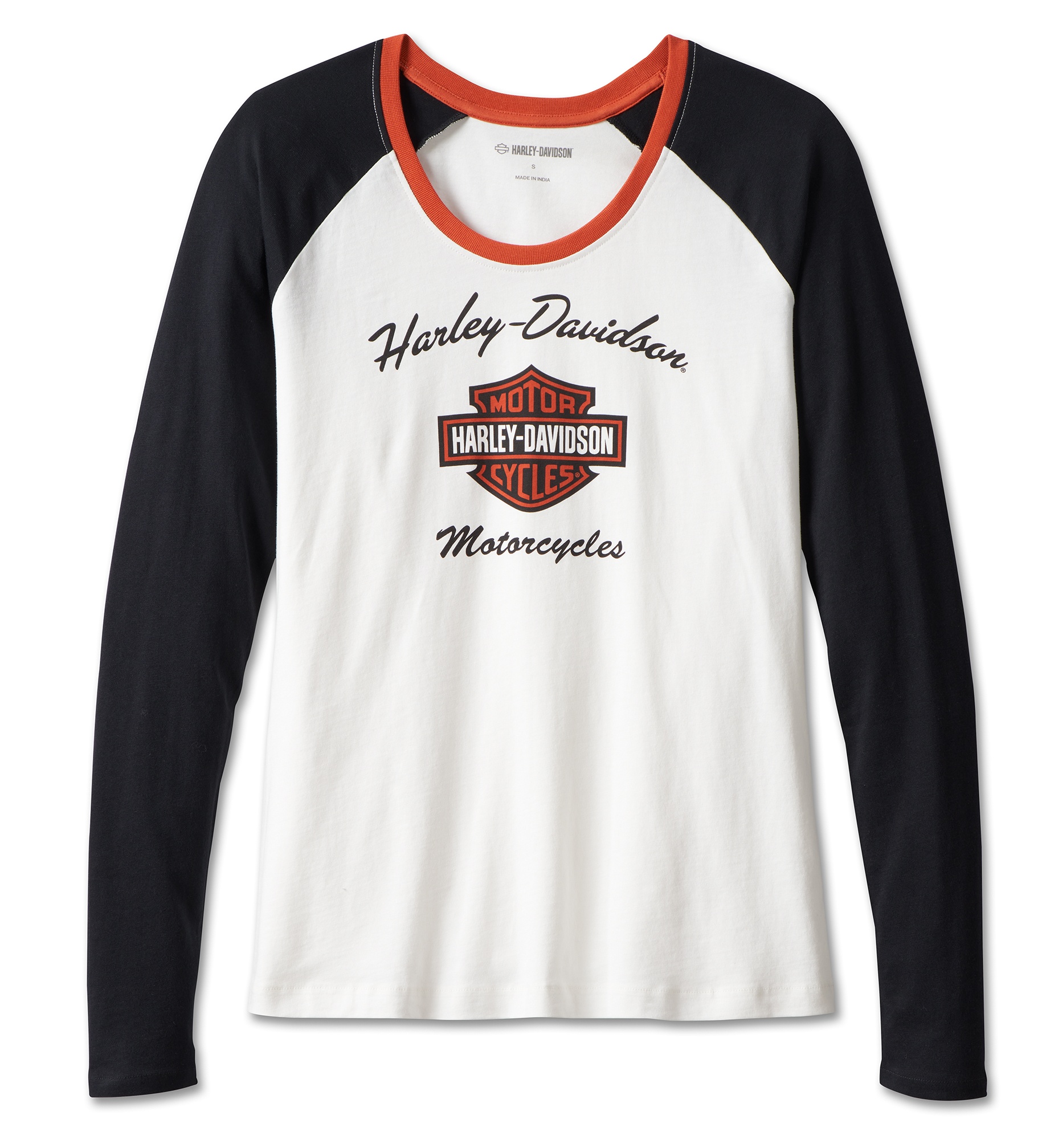 99018-23VW Harley-Davidson women´s Longsleeve First-Class Raglan white ...