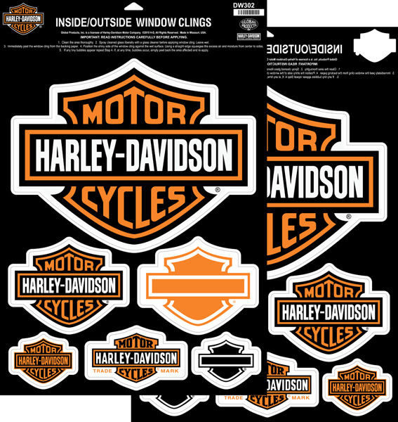  Harley  Davidson  Window Cling Sheet at Thunderbike Shop
