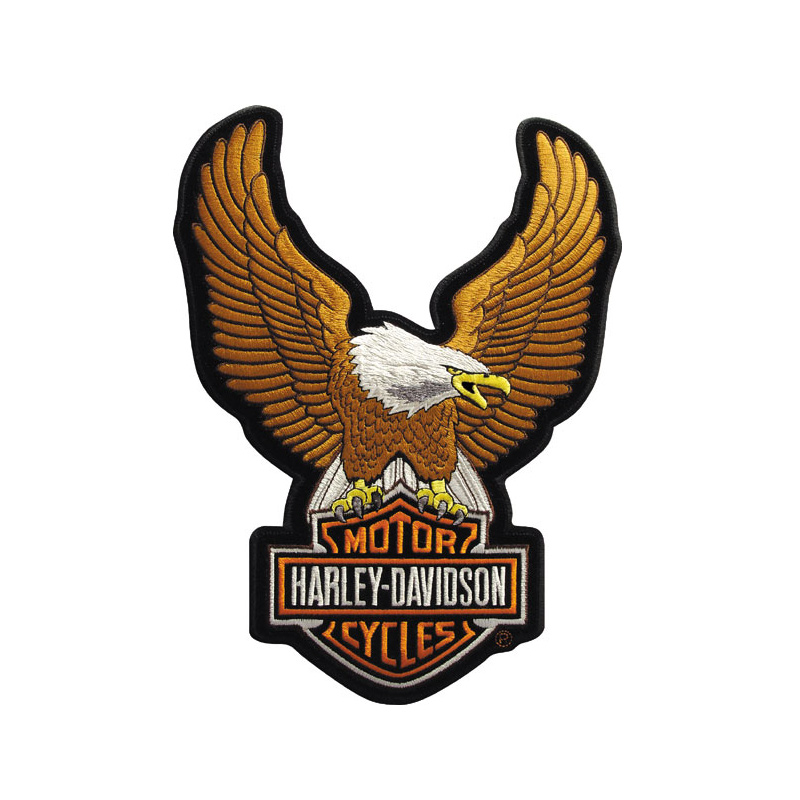 Harley-Davidson Patch Upwing Eagle Brown, large at Thunderbike Shop