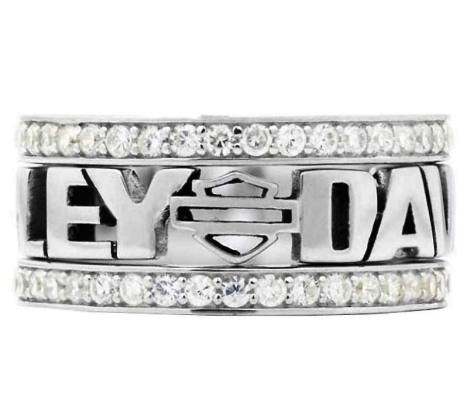 Women's Harley-Davidson Bling Bar & Shield Naval Ring Body Jewelry 77 HDZ0060 